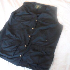 Orvis Mens Black Vest Mens Size XL Pre Owned